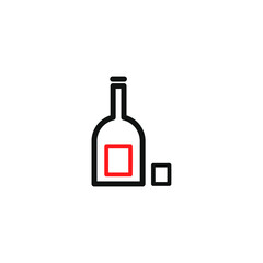 drink icon. drink outline icon. can be used for social media purposes, posters and others.