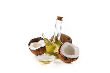Coconut oil isolated on white background