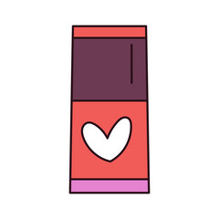 Isolated eyeshadow color makeup beauty cosmetic vector illustration