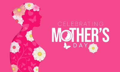 Mother's Day is a celebration honoring the mother of the family, as well as motherhood, maternal bonds, and the influence of mothers in society. It is held on the second Sunday of May. vector art