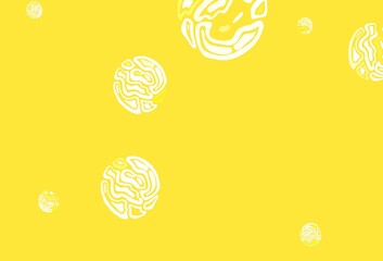 Light Yellow vector backdrop with dots.