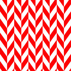 Diamond shape pattern. Red and white arrow background. V shape pattern.