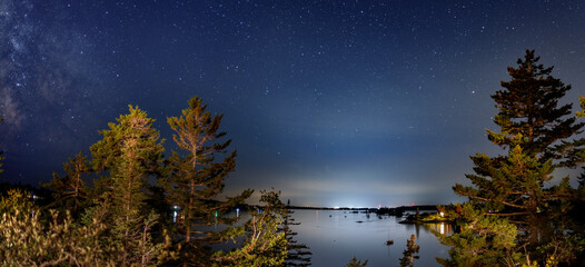 Fox Island Thorofare at night