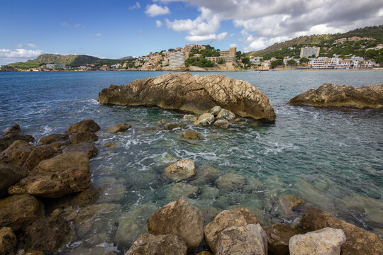 View of palmira beach in Mallorca (Spain)