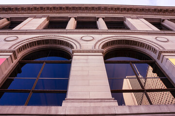 Facade of a neoclassical building 