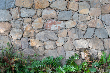 Imagen de un hermoso muro de piedra para utilizar como fondo.  
