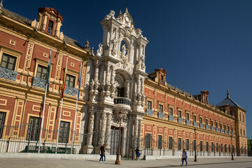 Fototapeta na wymiar San Telmo Palace, Andalusian Government Headquarters, Sevilla
