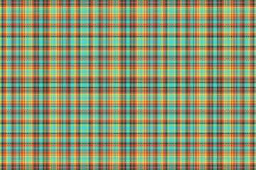 Tartan plaid pattern with texture and retro color.