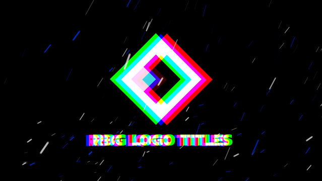 Rgb Logo Glitch Media Replacement Titles