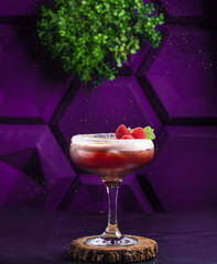 
cocktail made with currants martini