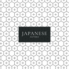 Traditional Japanese seamless hexagon pattern