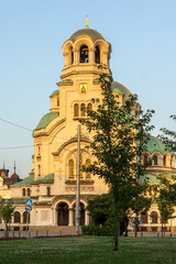 Obraz premium Cathedral Saint Alexander Nevski in Sofia, Bulgaria