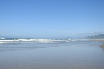 The beautiful scenery of Bayocean Peninsula Park, located in the Pacific Northwest, Tillamook County, Oregon Coast.