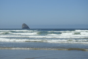 The beautiful scenery of Bayocean Peninsula Park, located in the Pacific Northwest, Tillamook County, Oregon Coast.