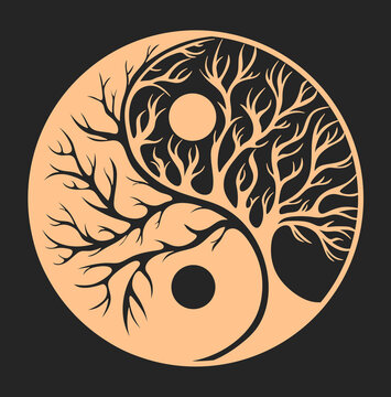 
Yin and yang. Balance symbol.