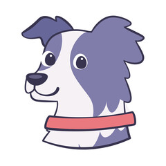 Isolated cute dog breed cartoon Vector illustration