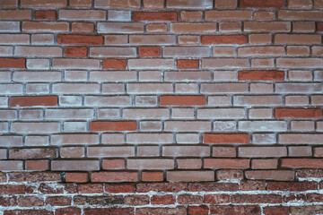 Brick wall structure of an old house