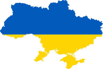 vector map of Ukraine. Map of freedom country 
