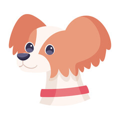 Isolated cute affenhuahua dog breed cartoon Vector illustration