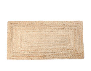 Wicker carpet on white background