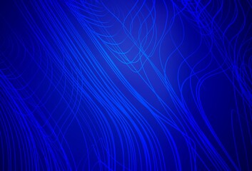 Dark BLUE vector abstract bright texture.