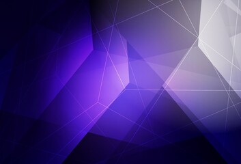 Dark Purple vector texture with triangular style.