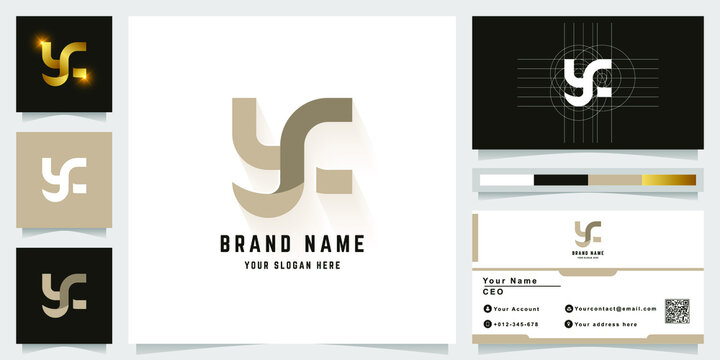 Letter yc or ysc monogram logo