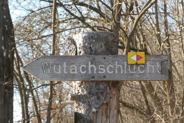 Wegweiser Wutachschlucht