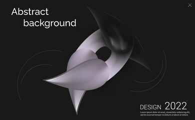 Nanotechnology. Nano-tech device. Metallic texture. Abstraction, Three-Dimensional Illustration. For website design. 