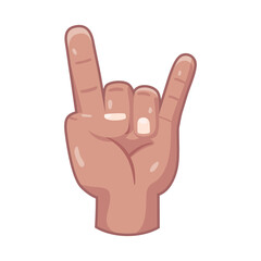 Isolated hand cartoon icon doing a gesture Vector illustration