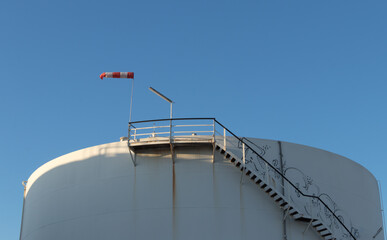 Petrol storage in Dortmund harbour