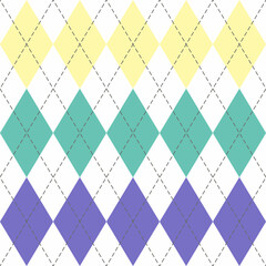 Easter Argyle plaid. Pattern Scottish cage