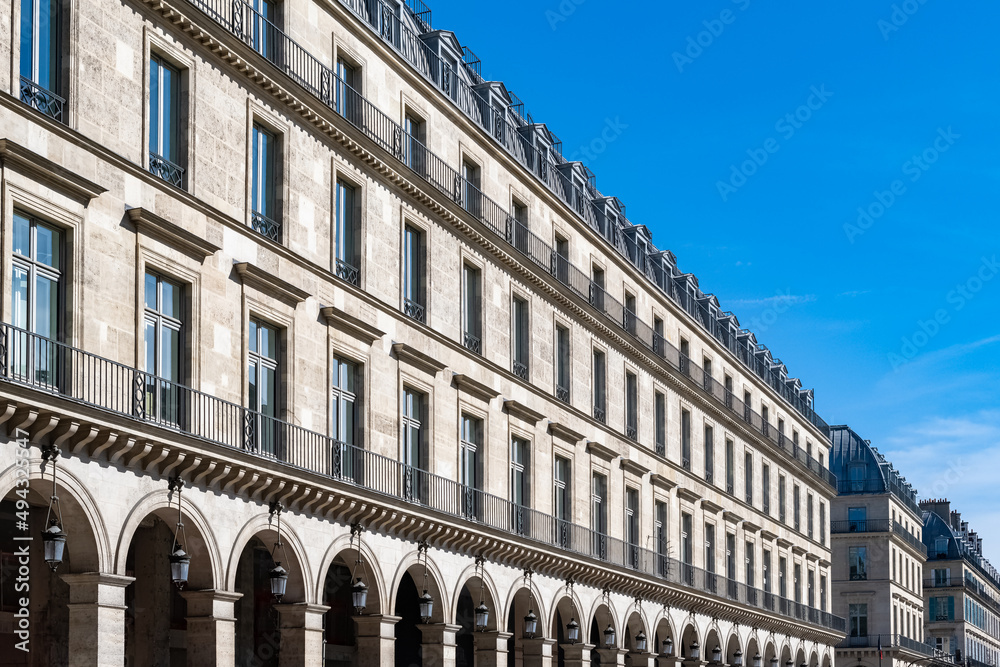 Poster paris, the rue de rivoli