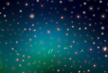 Dark Blue, Green vector background in Xmas style.