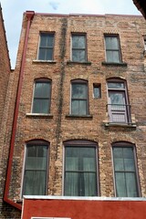 Old Brick Building with Windows