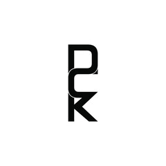 dck letter original monogram logo design