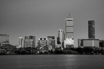 Boston Skyline from Memorial Drive, Cambridge, MA