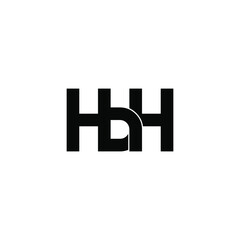 hbh letter original monogram logo design