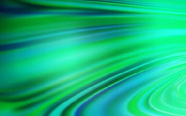 Light Green vector blurred shine abstract template.