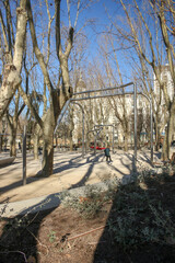 Spain square in the city of Madrid
