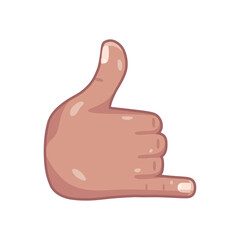 Isolated hand cartoon icon doing a gesture Vector illustration