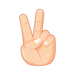 Isolated hand cartoon icon doing a gesture Vector illustration