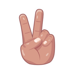 Obraz premium Isolated hand cartoon icon doing a gesture Vector illustration