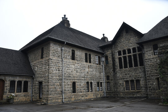 Beautiful shot of Adisham bungalow building, Shri Lanka
