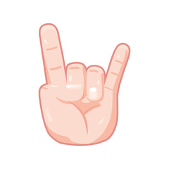 Isolated hand cartoon icon doing a gesture Vector illustration