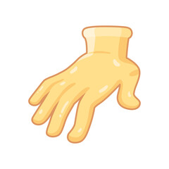 Isolated hand cartoon icon doing a gesture Vector illustration