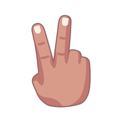 Obraz premium Isolated hand cartoon icon doing a gesture Vector illustration