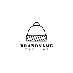 bonnet logo design template icon black isolated vector illustration