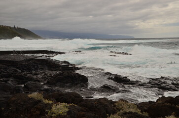 OLEAJE EN LA COSTA DE LA ISLA DE TENERIFE