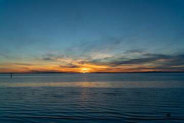 Fototapeta premium sunset over the sea
